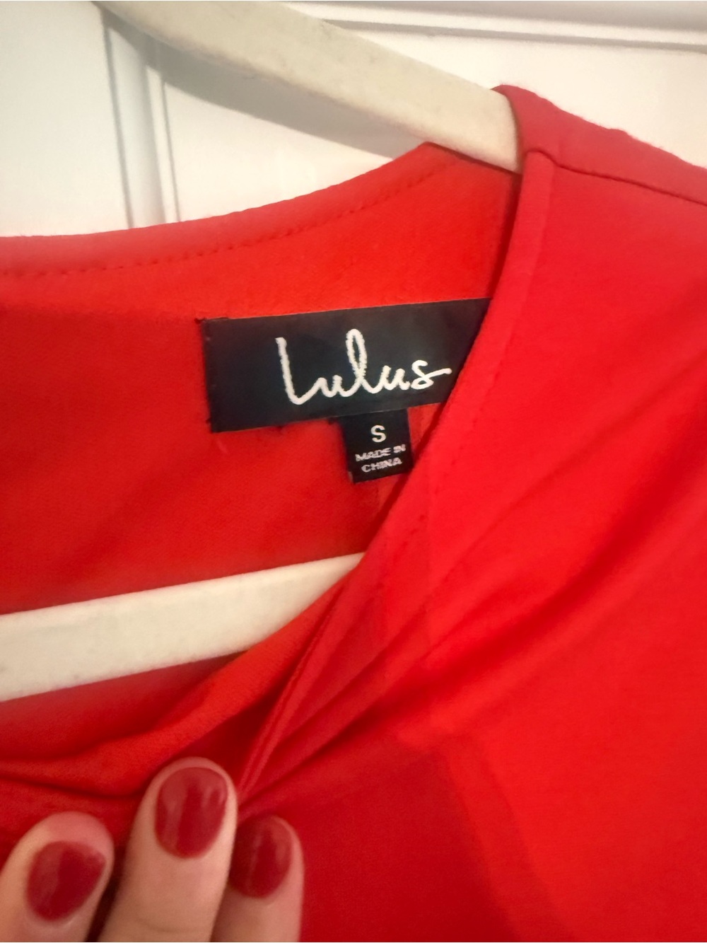 Lulu's Red Ruffle Bell-Sleeve Sheath Dress - Picture 3 of 3
